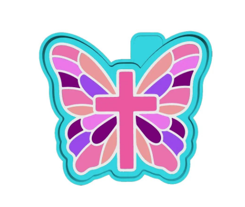 Cross Butterfly Freshie Mold