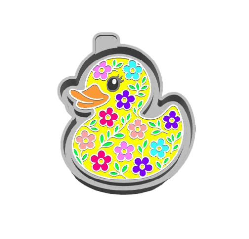 Flower Rubber Duck Freshie Mold