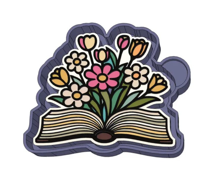 Flowers & Books Freshie Mold