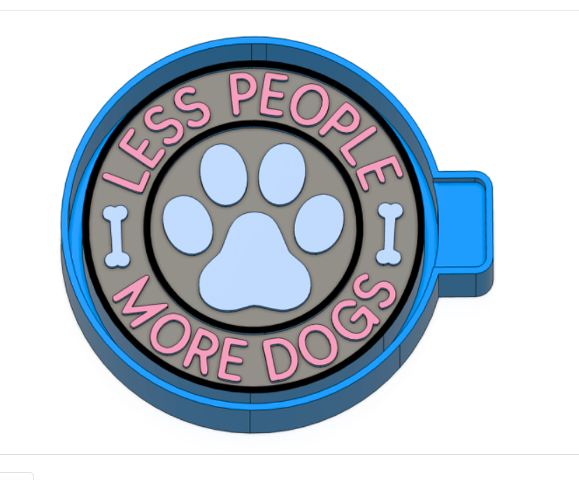 Less People More Dogs Freshie Mold