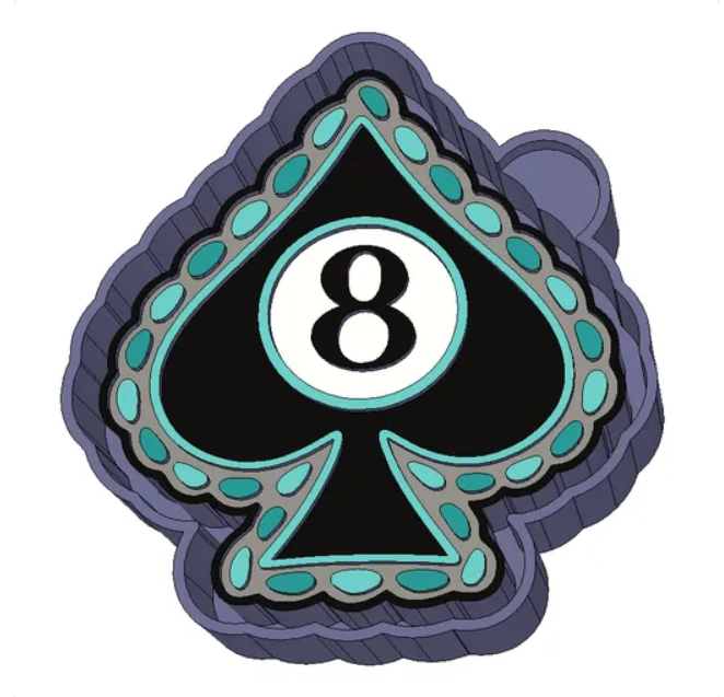 Lucky Spades Freshie Mold