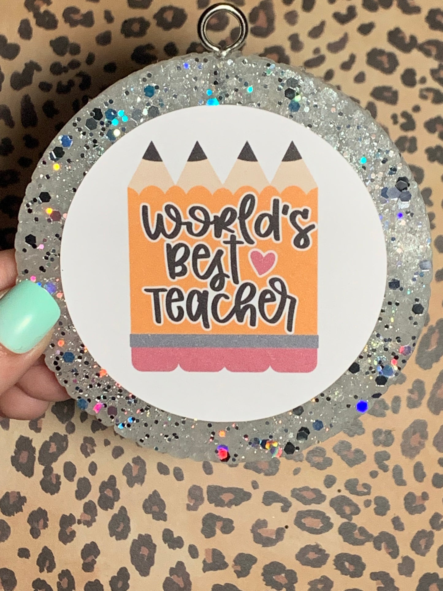World's Best Teacher Cardstock Freshie