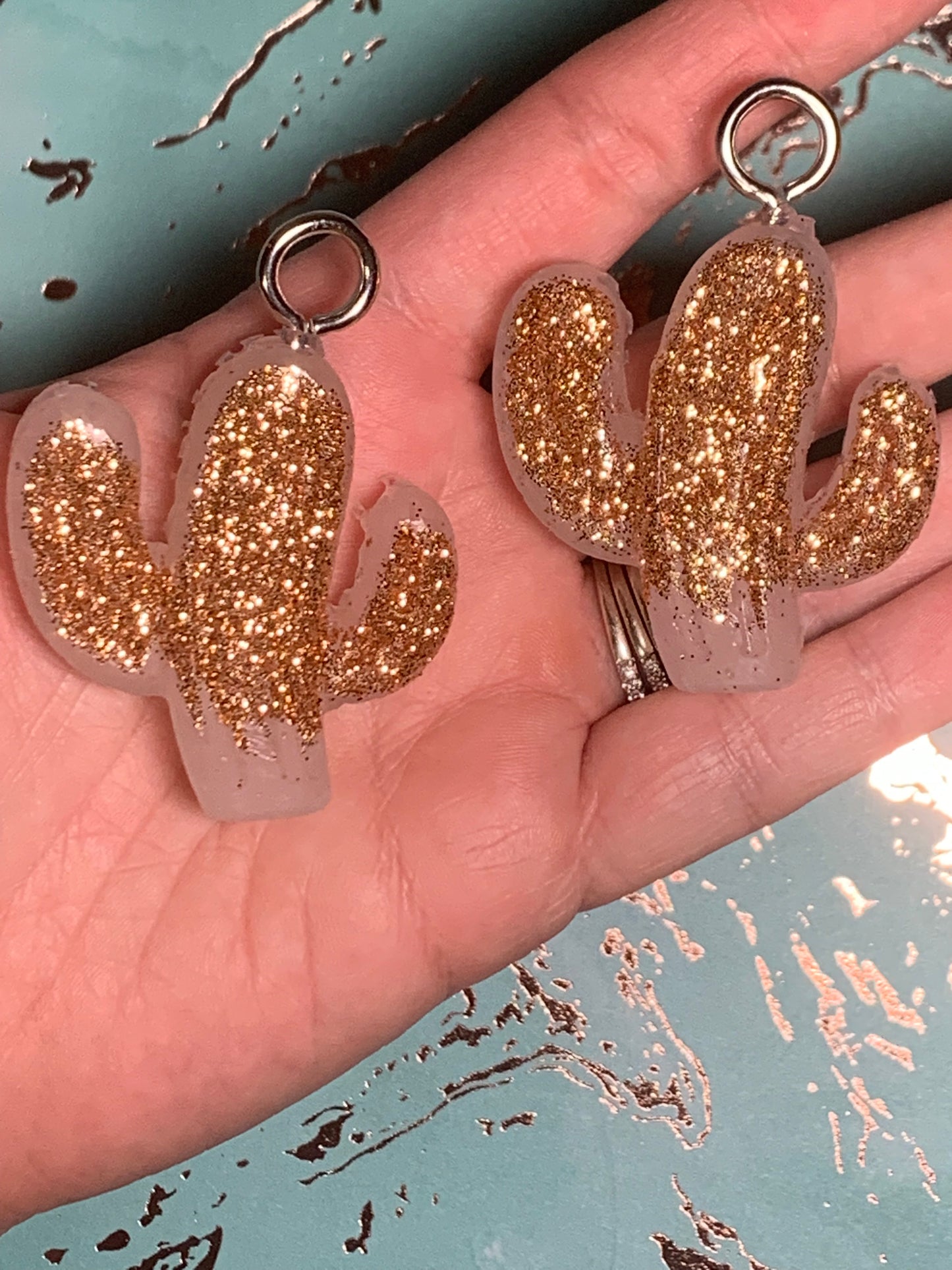 Rose Gold Cactus Vent Clips
