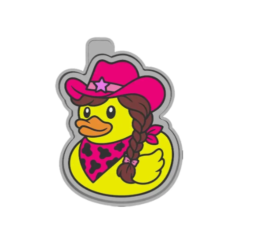 Cowgirl Rubber Duck Freshie Mold