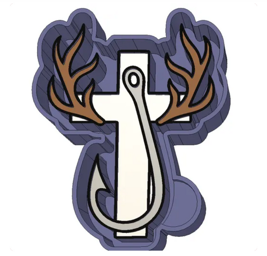 Faith, Fishing & Hunting Freshie Mold