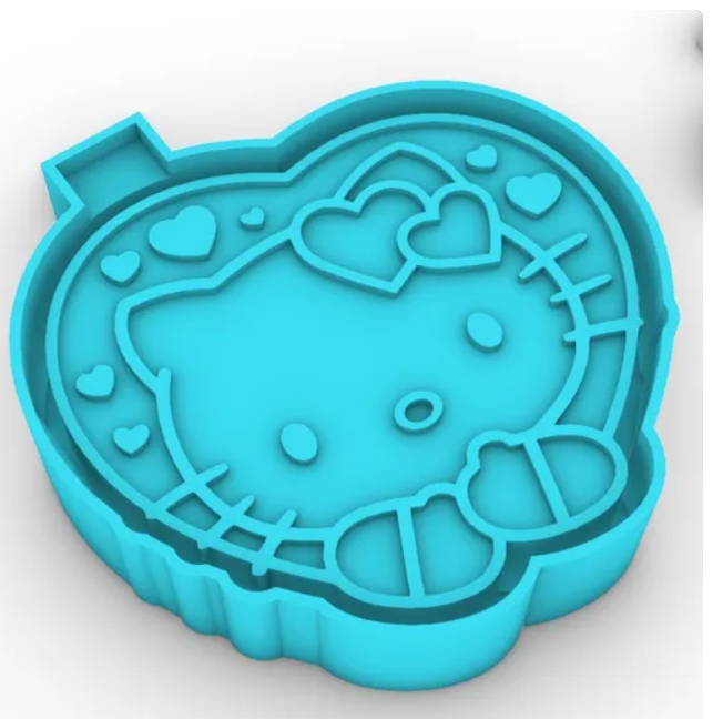 Hello Kitty Heart Freshie Mold
