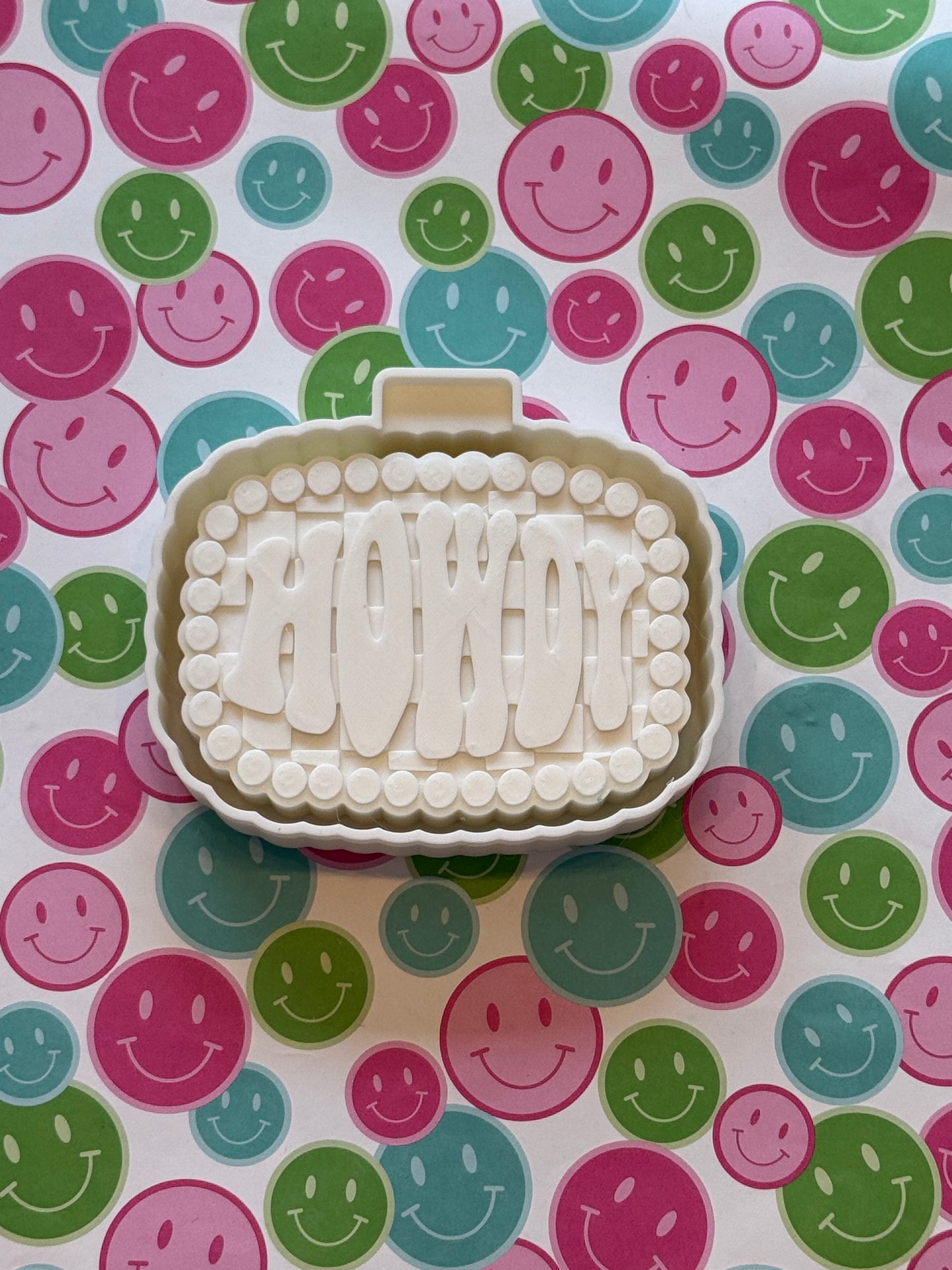 Howdy Checkered Freshie Mold