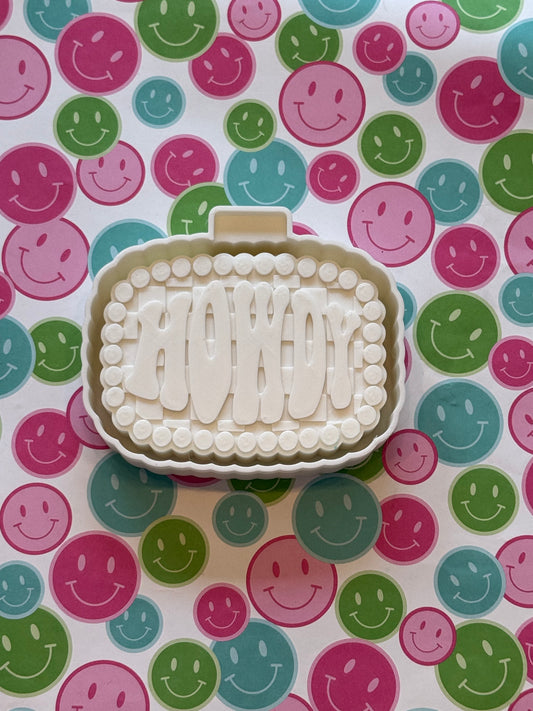 Howdy Checkered Freshie Mold