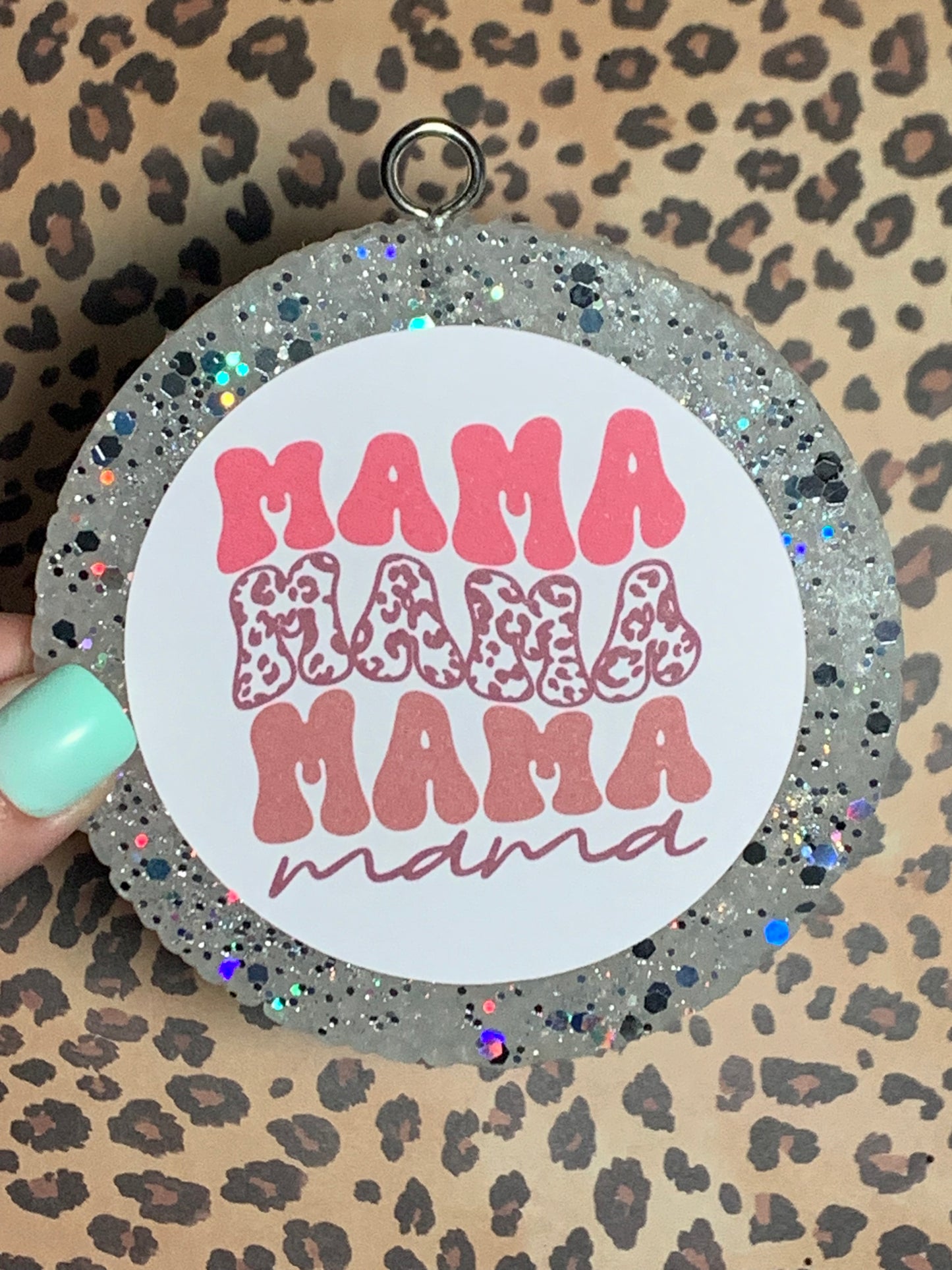 Mama Animal Print Cardstock Freshie