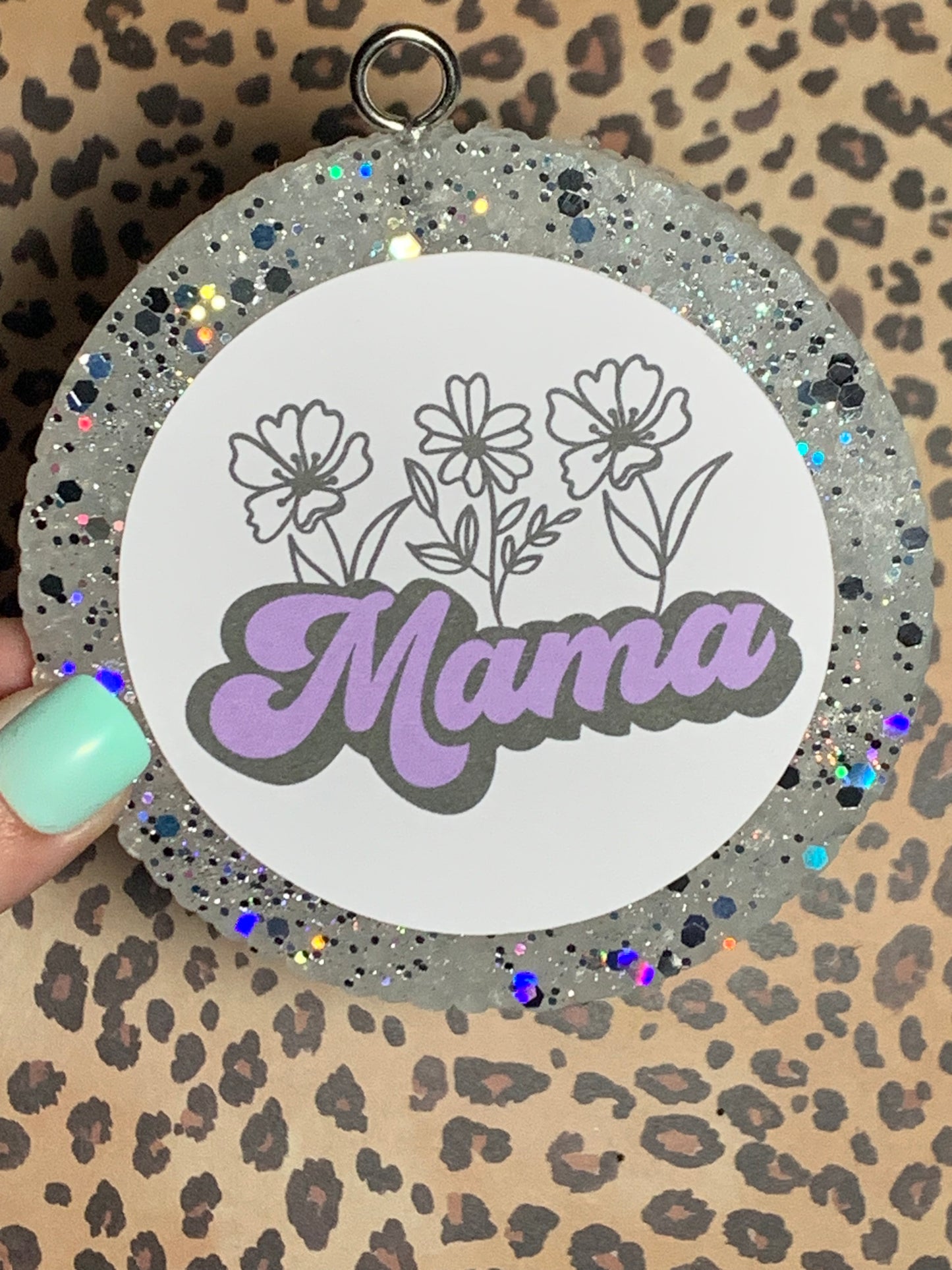 Mama Flower Cardstock Freshie