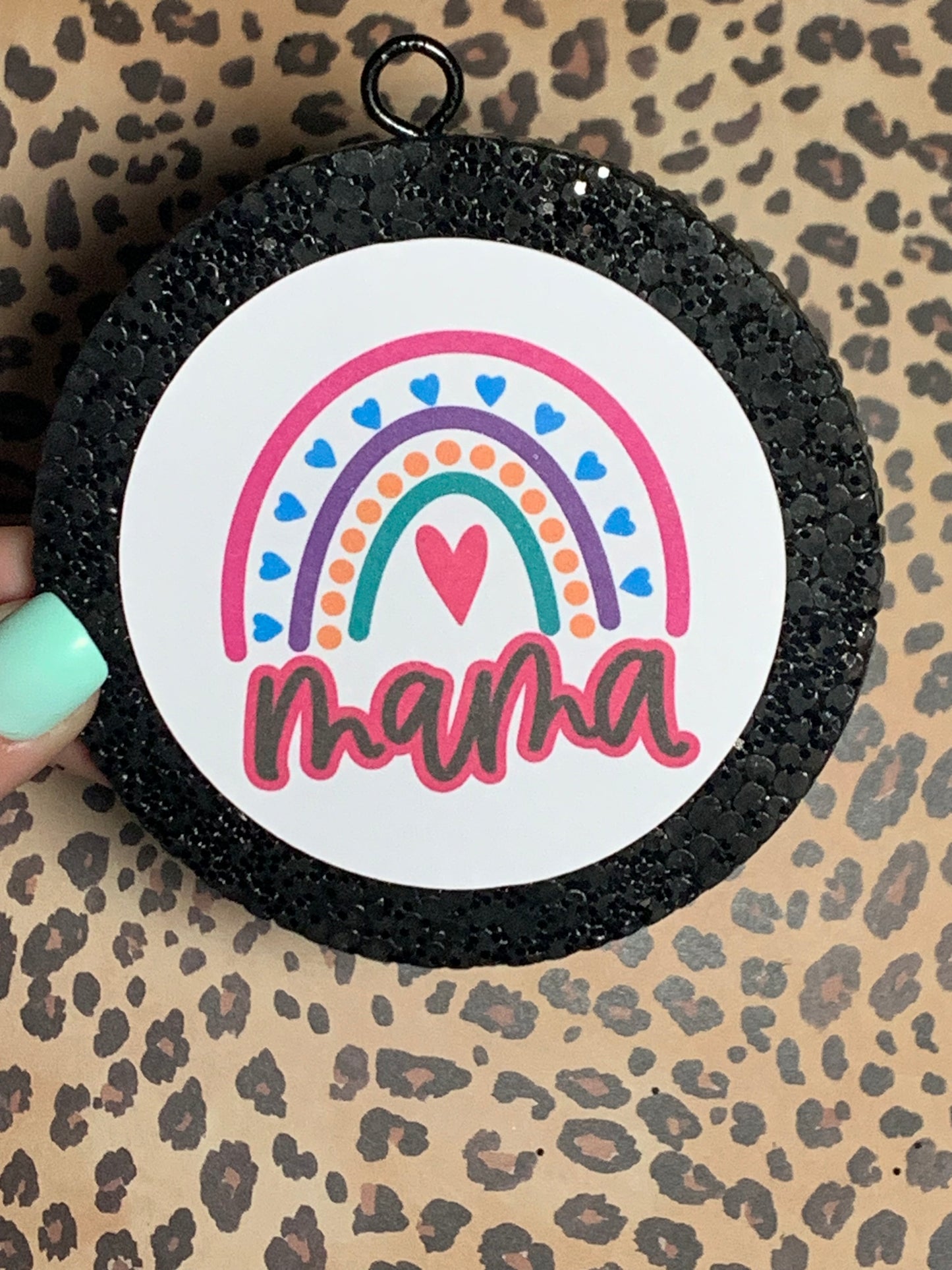 Mama Heart Rainbow Cardstock Freshie