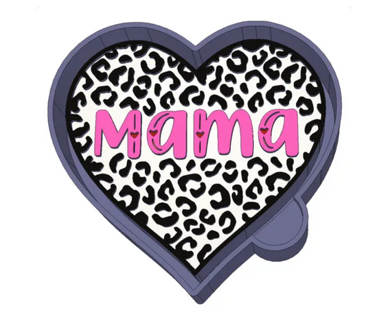 Mama Leopard Heart Freshie Mold