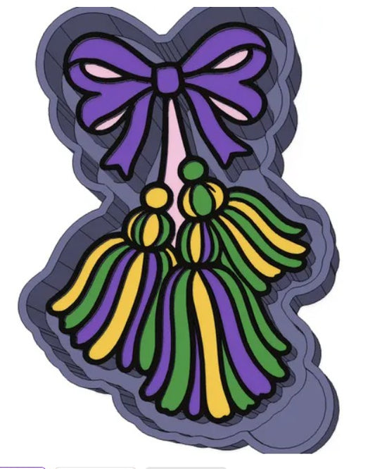 Mardi Gras Tassels Freshie Mold