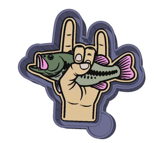 Rock On Fishing Freshie Mold