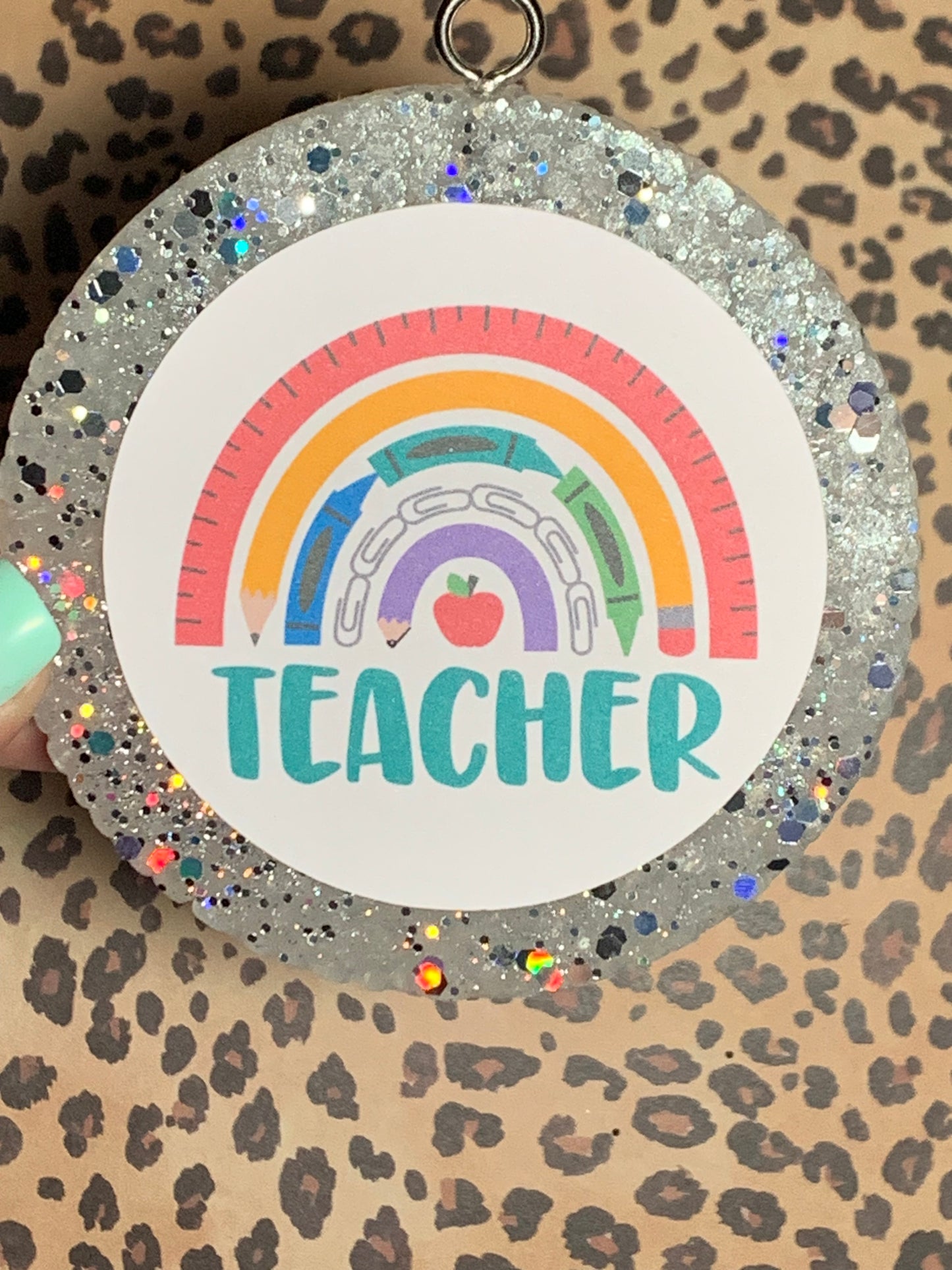 Teacher Rainbow Cardstock Freshie