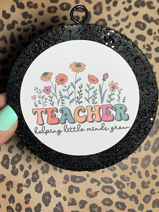 Teacher helping little minds grow Cardstock Freshie