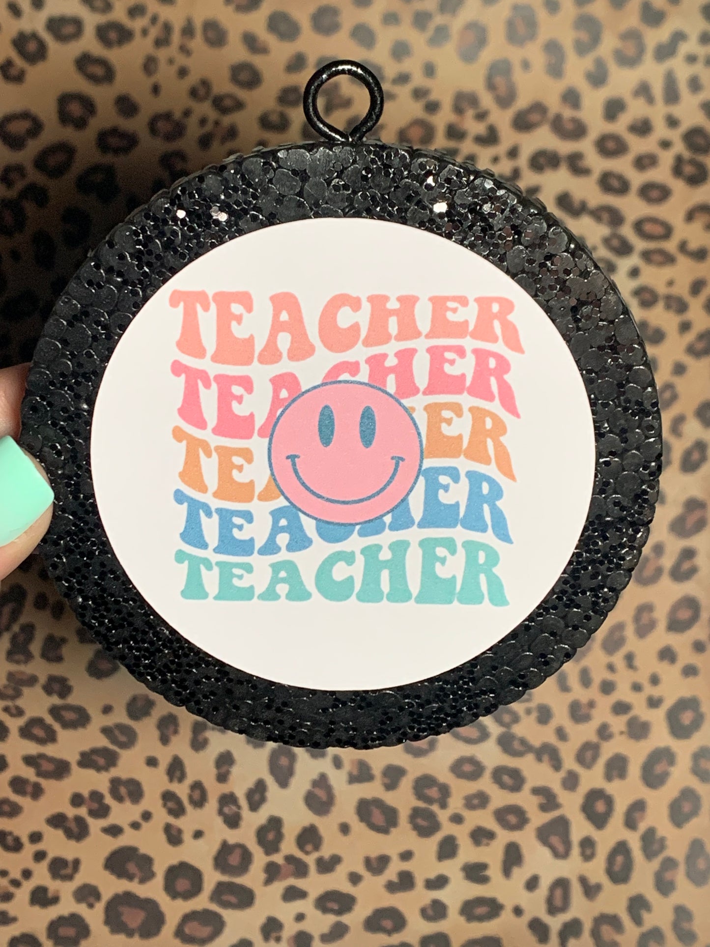 Teacher with Smiley Cardstock Freshie