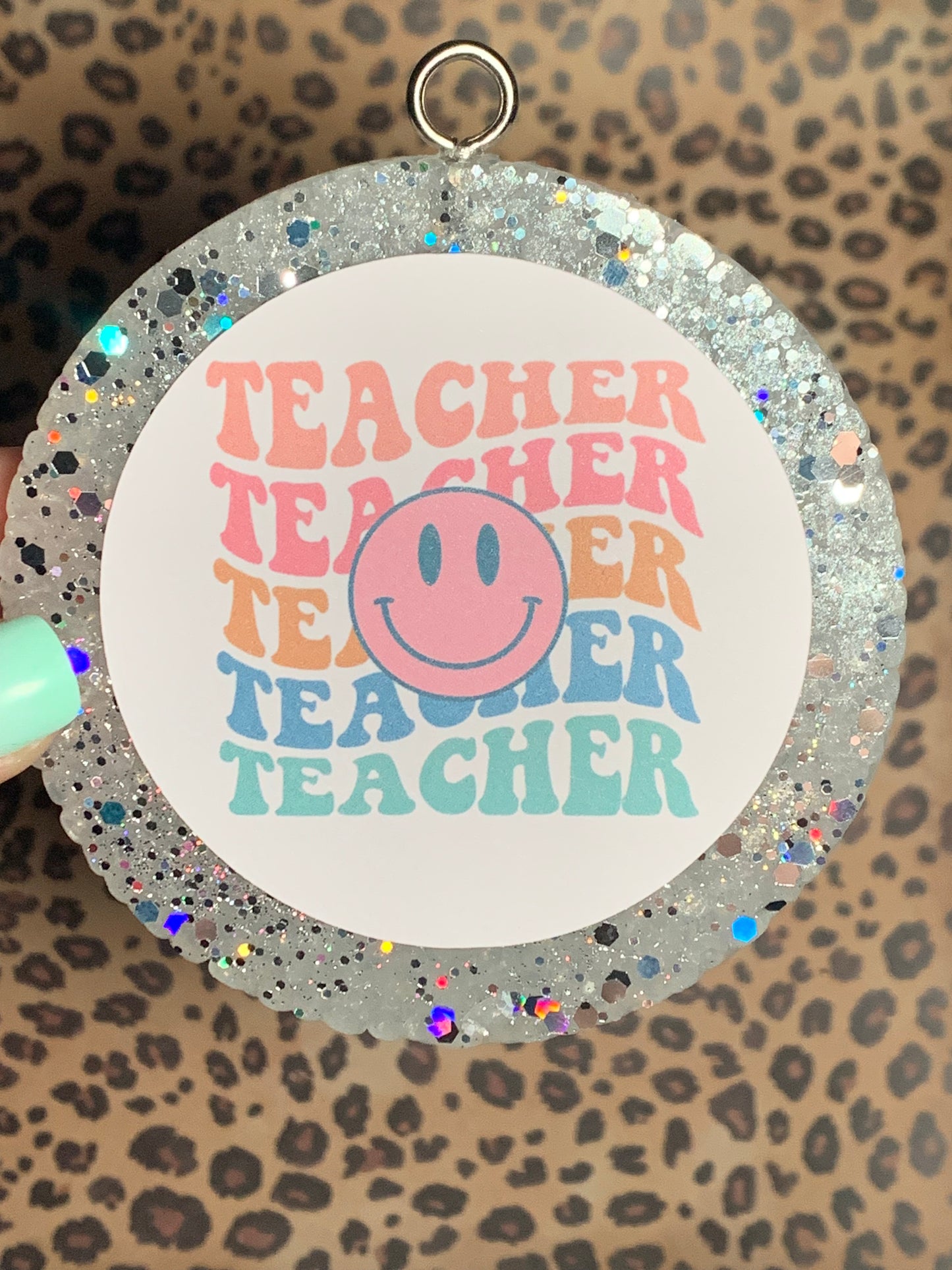 Teacher with Smiley Cardstock Freshie