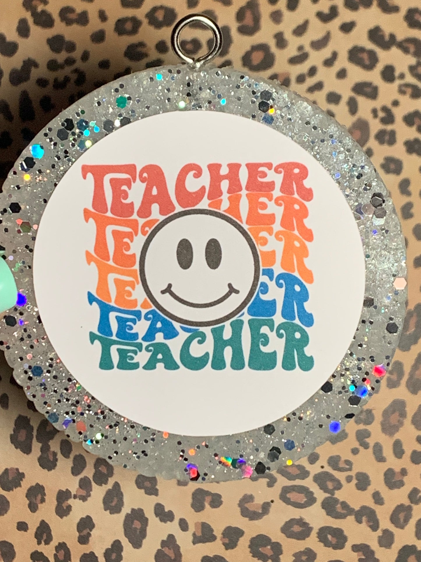 Teacher with Smiley Face 2.0 Cardstock Freshie