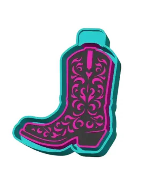 Western Cowboy Boot Freshie Mold