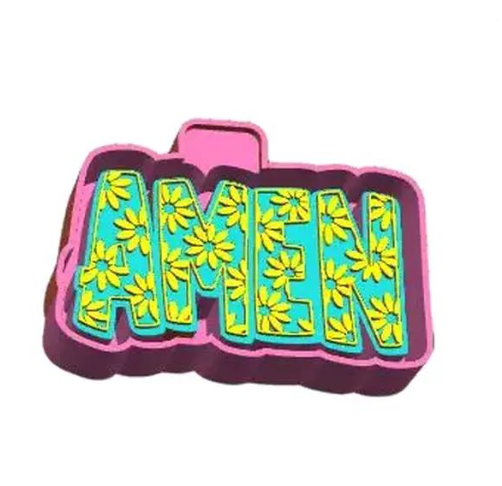 Amen with Flowers Freshie Mold