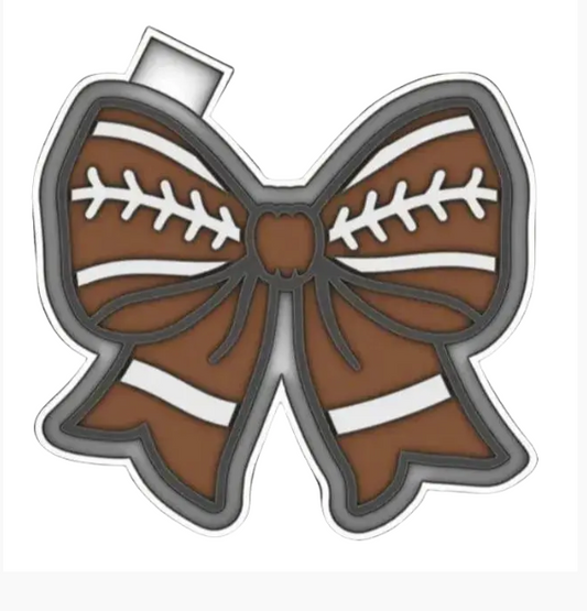 Football Bow Freshie Mold
