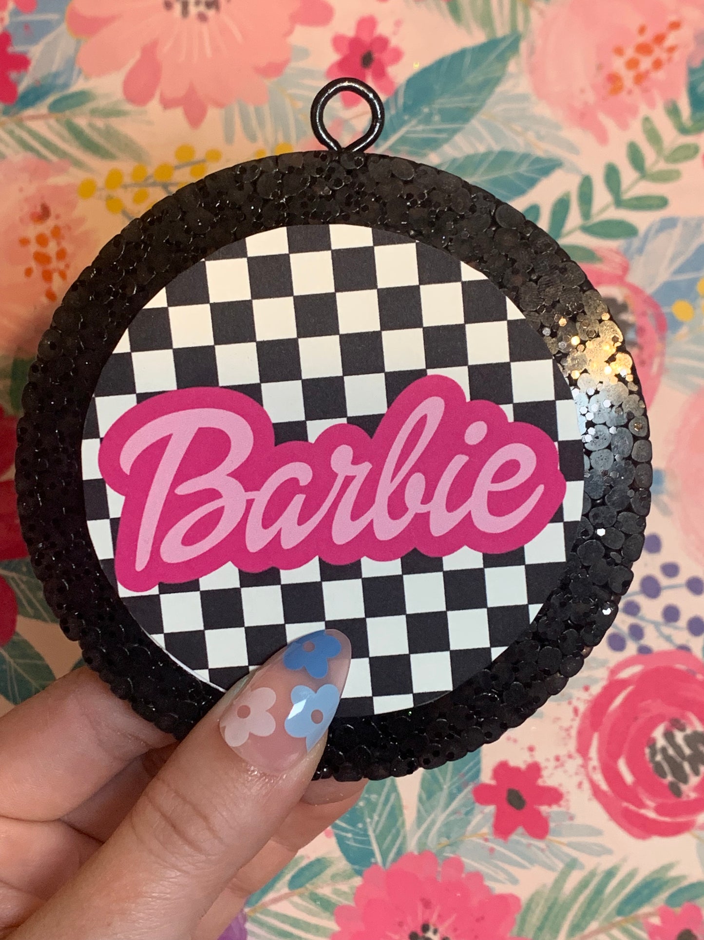 Barbie Checkered Cardstock Freshie