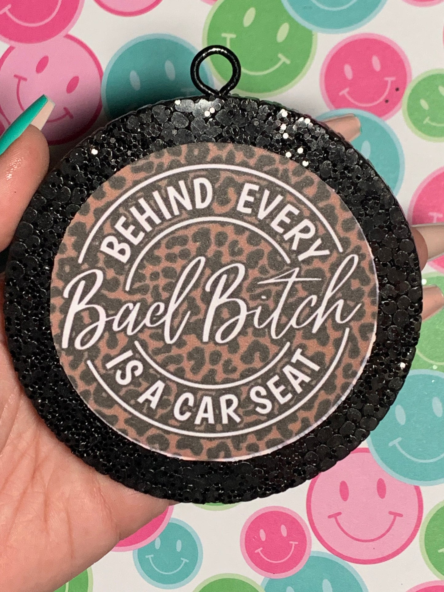 Behind Every Bad Bitch Is A Car Seat Cardstock Freshie