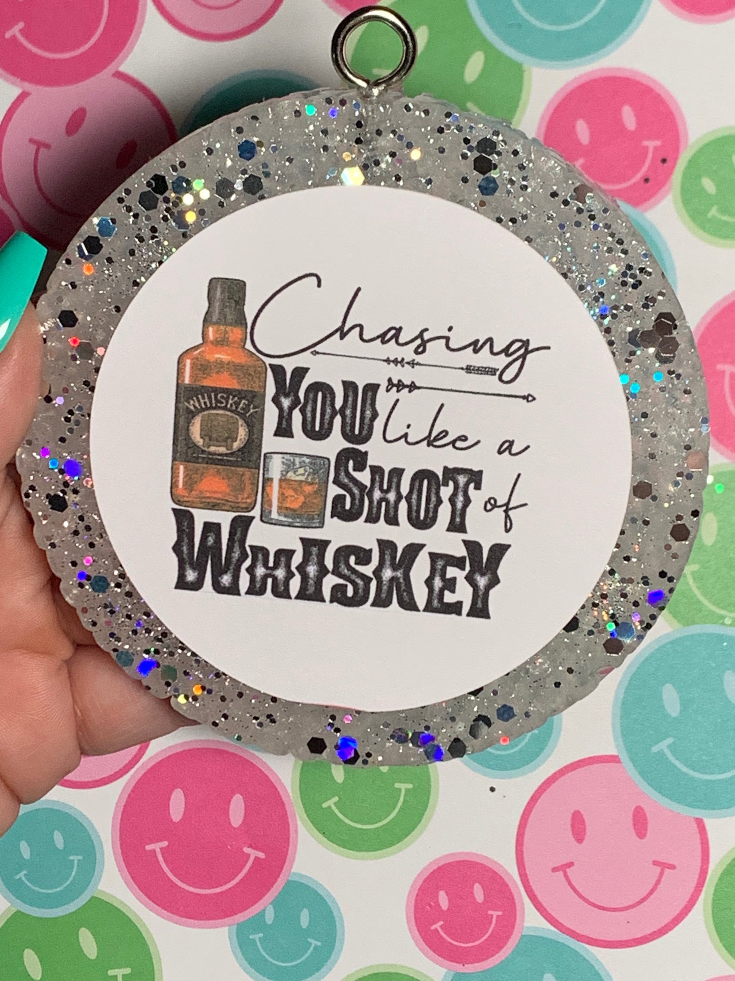 Chasing You Like a Shot of Whiskey Cardstock Freshie