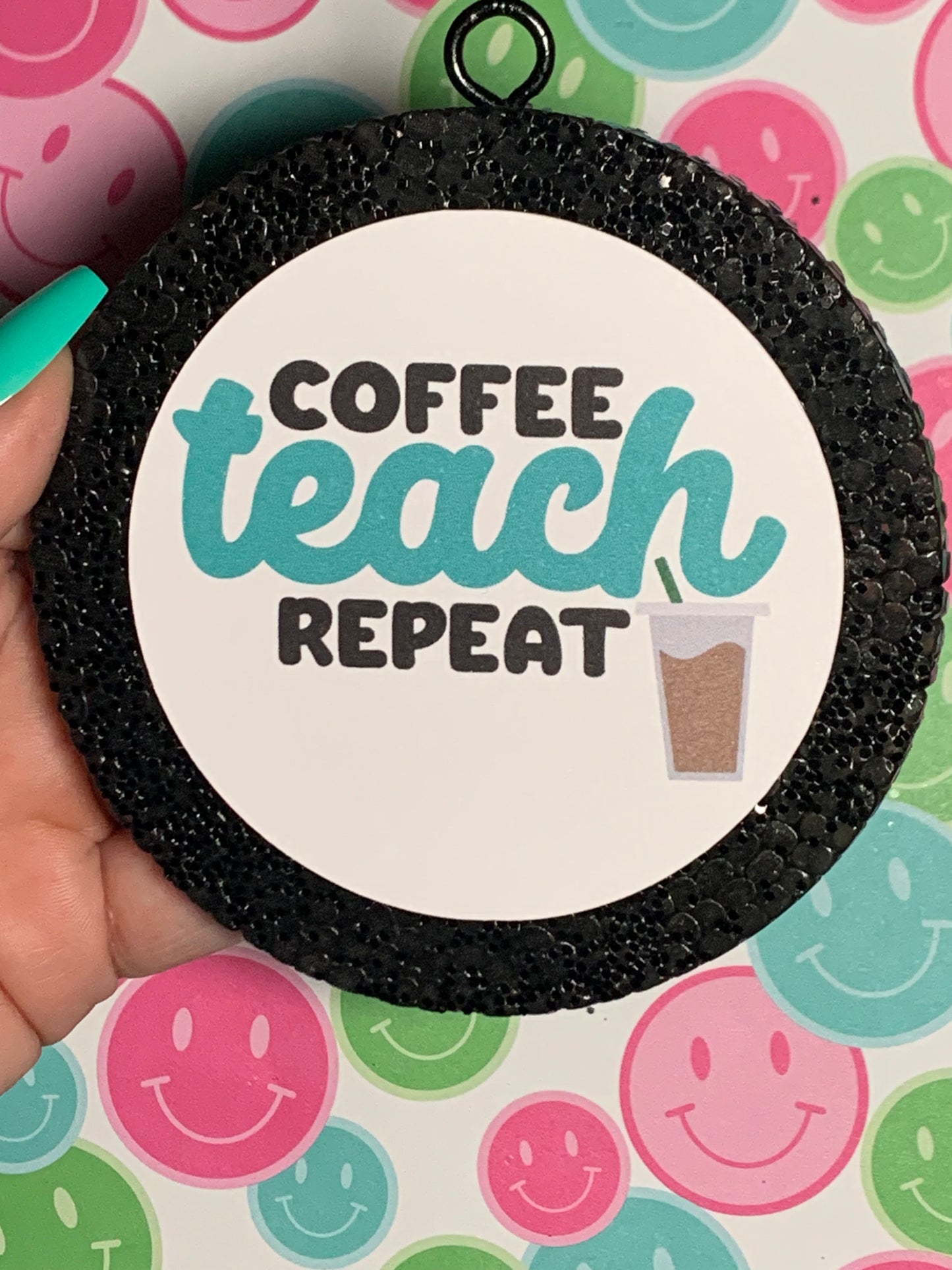 Coffee Teach Repeat Cardstock Freshie