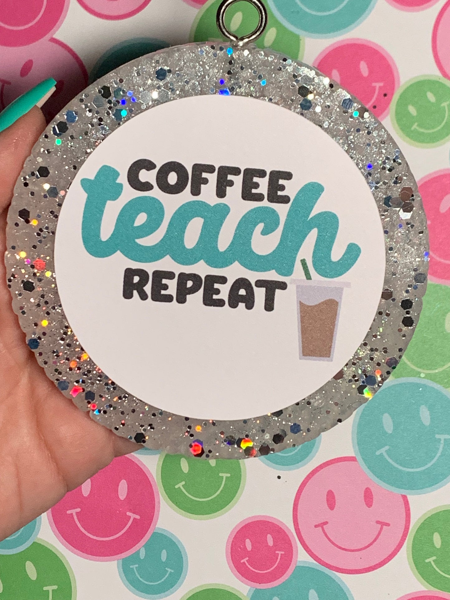 Coffee Teach Repeat Cardstock Freshie