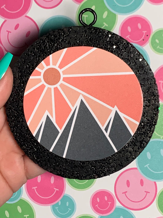 The Sun And Mountains Cardstock Freshie